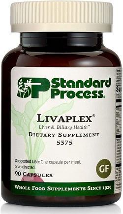 Standard Process, 90 Tabletas Suplemento para el Hígado y la Vesícula con vitamina A, vitamina B6 y Zinc para Adultos