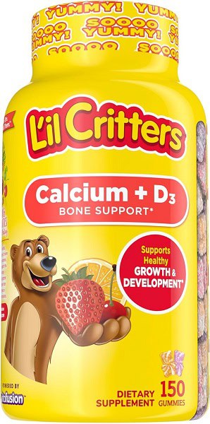 Lil Critters Calcio + Vitamina D3, 150 Gomitas Ayuda al Sistema Oseo - Imagen 4