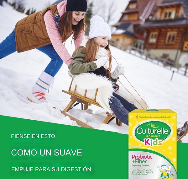 Culturelle Probióticos Masticables para Niños - 30 Unidades para la Salud Digestiva y el Cuidado Bucal con Delicioso Sabor a Bayas Naturales - Imagen 2