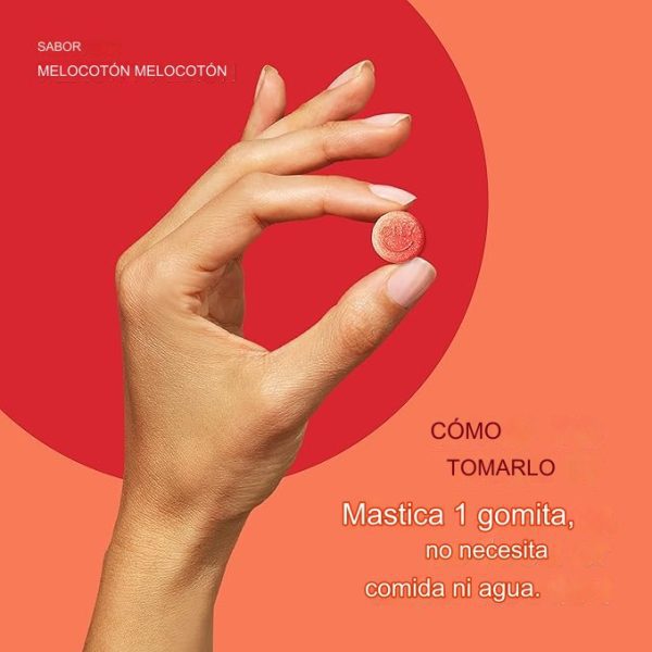 Olly Probióticos y Prebióticos Suplemento Masticable de 30 Gomitas para la Salud Digestiva e Intestinal - 500 Millones de UFC, Fibra, para Adultos de Ambos Sexos, Sabor Melocotón - Imagen 3