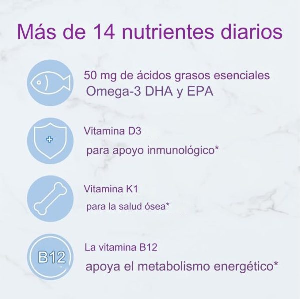 Smarty Pants Omega 3, 70 Gomitas Multivitamínicas para Niños Pequeños con EPA/DHA de Aceite de Pescado, Vitaminas D3, C, B12, B6, A, K y Zinc, Fortalece el Sistema Inmunológico - Imagen 4