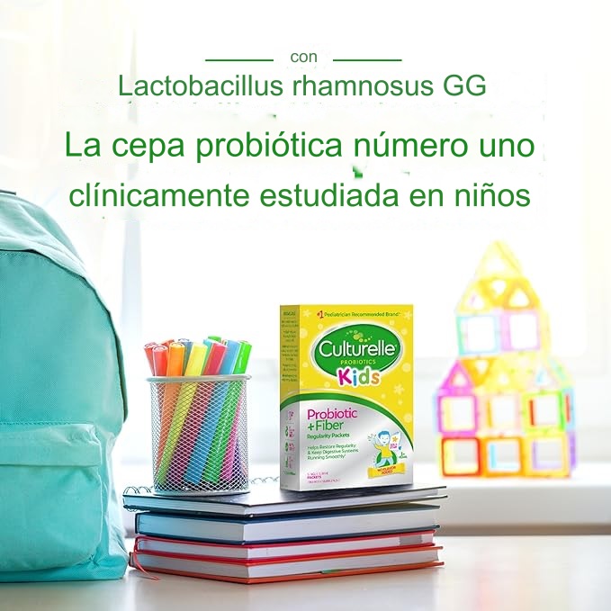 Culturelle Kids Probiótico + Fibra - 24 Unidades, Suplemento Promueve la Regularidad y el Bienestar del Sistema Digestivo Infantil - Imagen 4