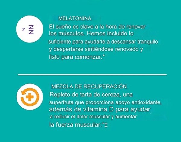 OLLY Suplemento para el Sueño y Recuperación Muscular, 40 Gomitas Alivio del Dolor y Soporte Nocturno, con 3 mg de Melatonina, Sabor Cereza Ácida y Baya, Enriquecidas con Vitamina D - Imagen 4