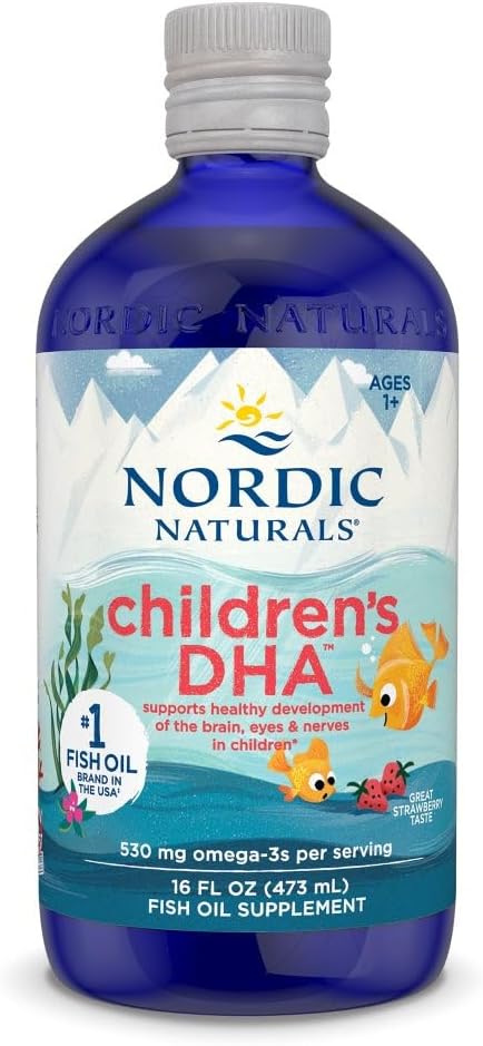 Nordic Naturals - DHA líquido para niños, suplemento de aceite de pescado DHA Omega-3 para niños16 fl oz