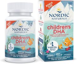 Nordic Naturals, DHA, Fresa, de 250 mg de los niños, Chewable suave Geles 120 und