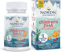 Nordic Naturals, DHA, Fresa, de 250 mg de los niños, Chewable suave Geles 90 und