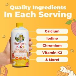 Suplemento Líquido Nocturno Multimineral para Niños de MaryRuth's Salud Ósea Función Inmunológica  para Antes de Dormir