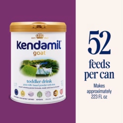 Kendamil Bebida para Niños Pequeños de Cabra Fórmula Europea en Polvo con Leche A2 Entera HMO y Dha 28.2oz